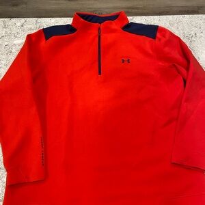 Under Armour Cold Gear Men's Performance Jacket in Red and Black-XXL